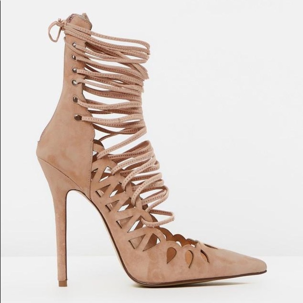 Blush Suede Heel