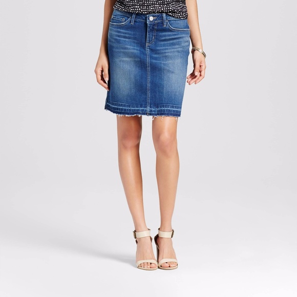 lee denim pencil skirt