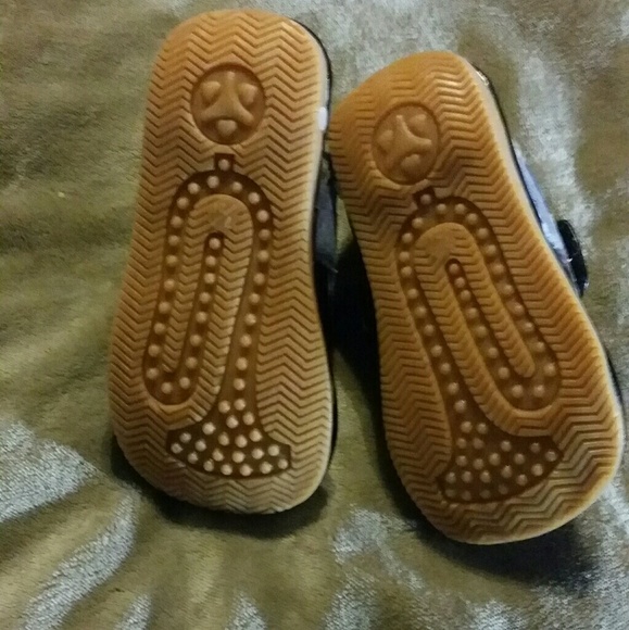 O'Squeaky Black with Blue Plaid Leather Squeakers - Picture 5 of 6