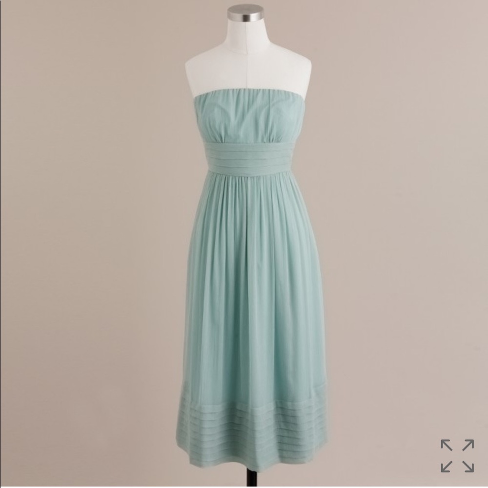 EUC J. Crew Juliet dress in silk chiffon Brown 8P
