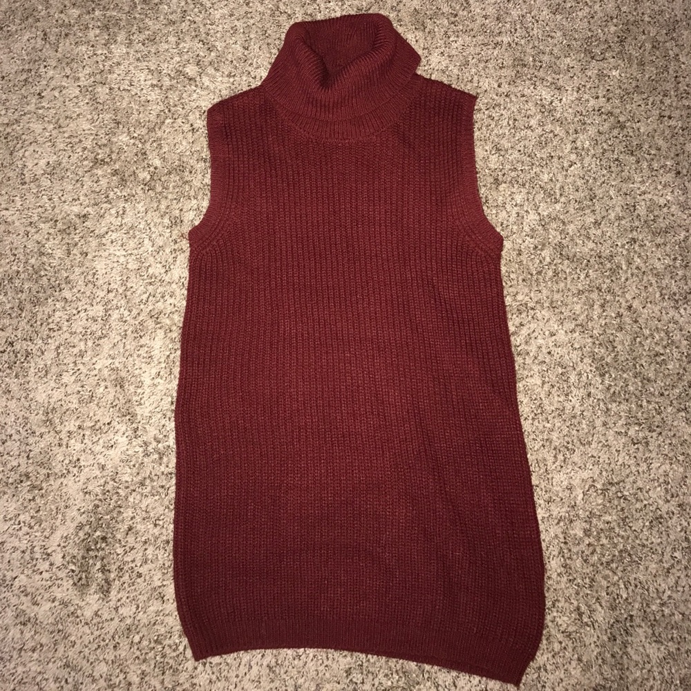 Sweat turtle neck dress