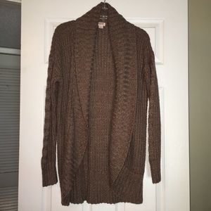 Brown cardigan