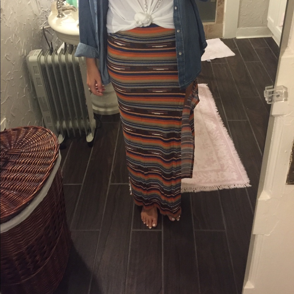 Obey tribal maxi skirt