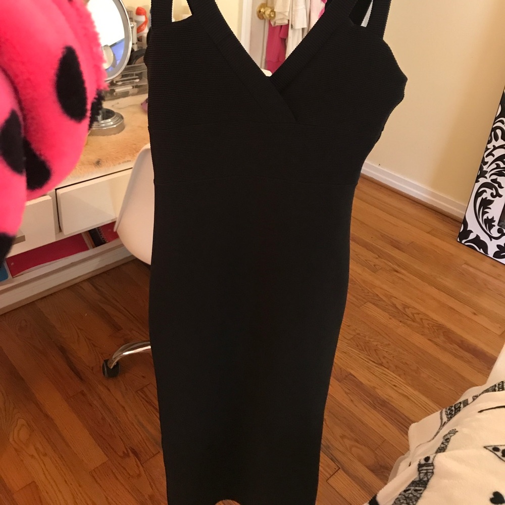 Black sexy bodycon dress