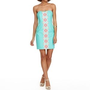 Vineyard Vines Caribbean Floral Strapless Dress