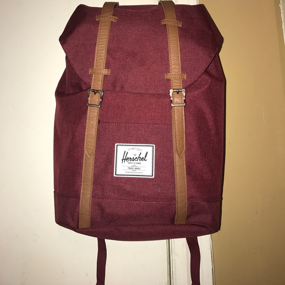 Burgundy Herschel backpack