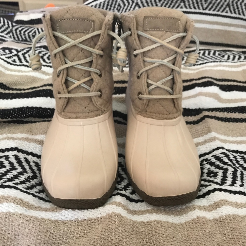 Sperry saltwater wool duck boots!