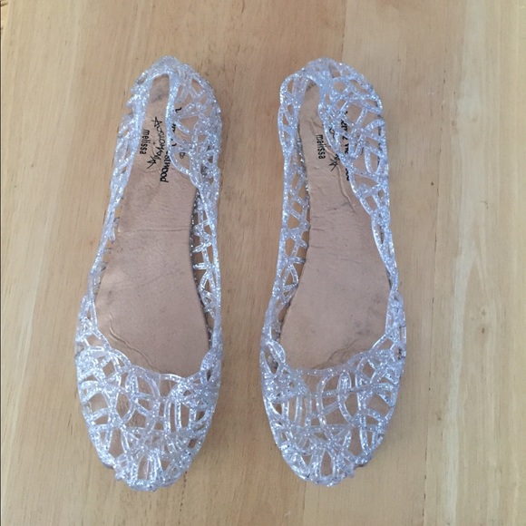 vivienne westwood Shoes - Clear jelly shoe with specks of silver. Like new