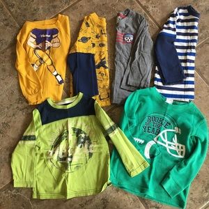 3t lot of long sleeve shirts (6 of them)