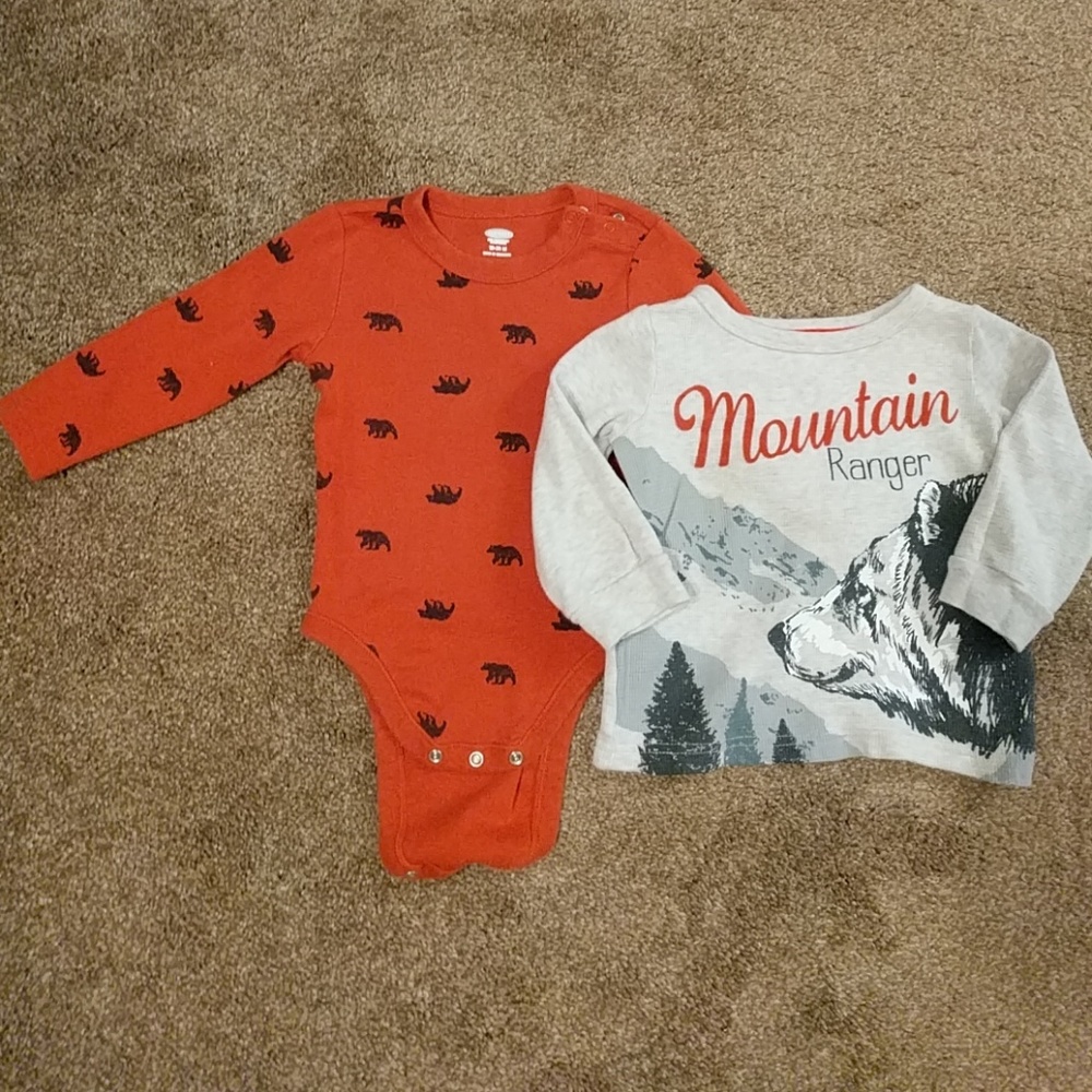 Long sleeve thermal and long sleeve body suit