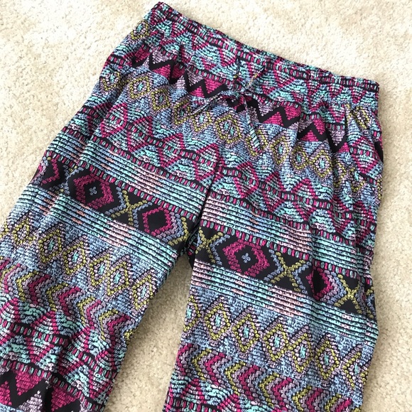 Vanilla Star Pants - Vanilla Star Aztec Print Joggers