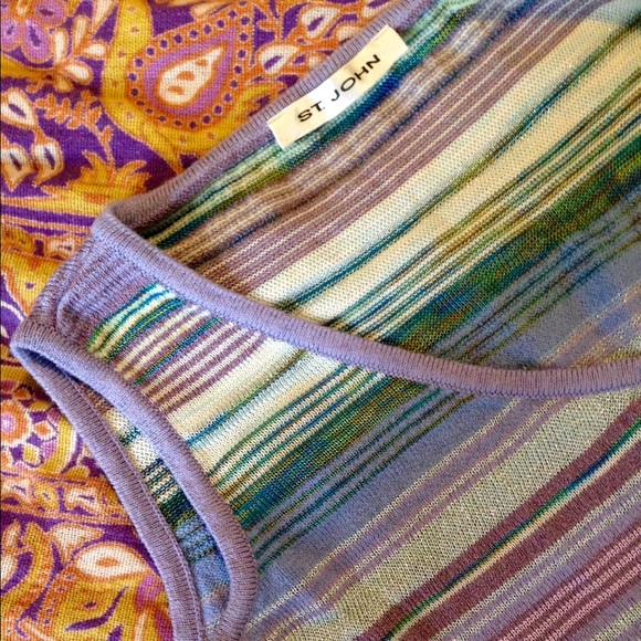 ❌SOLD❌ST JOHN BLOUSE/VEST GORGEOUS  SZ M - Picture 2 of 3