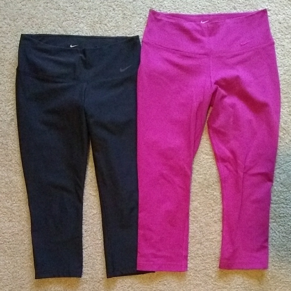 Two pairs of Nike leggings