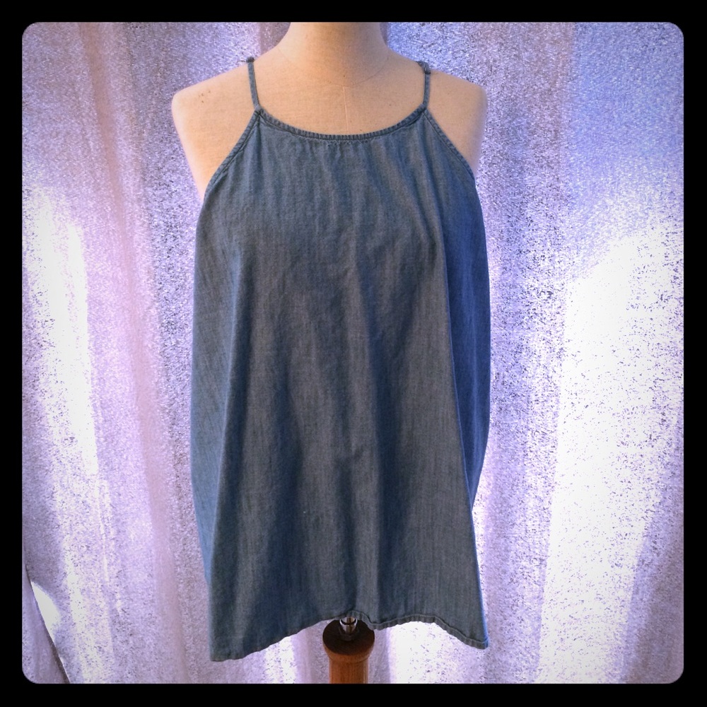 Trapeze Chambray Top