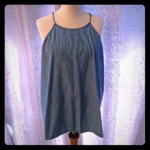 Trapeze Chambray Top