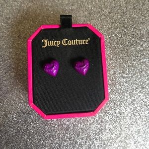 Juicy Couture Heart shaped earrings
