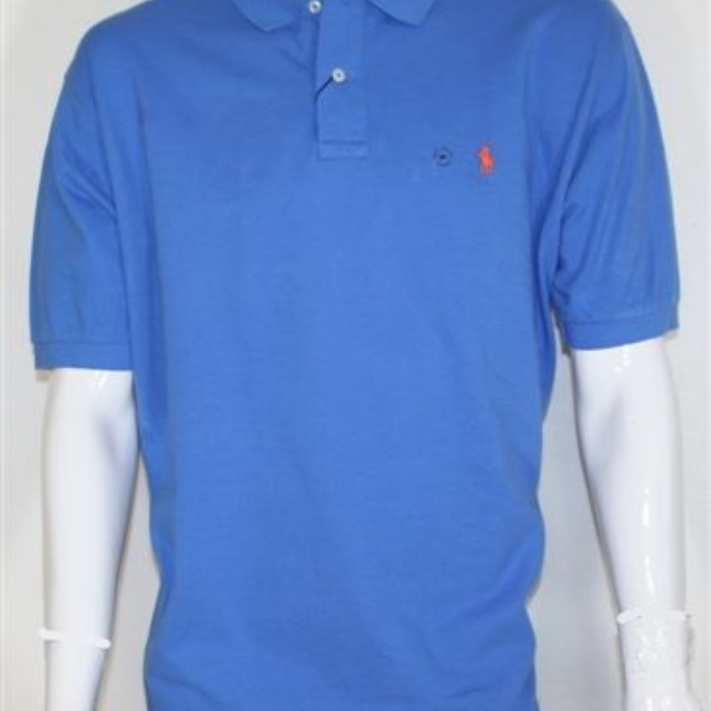 NEW Ralph Lauren Men's Knit Polo Blue Shirt XXL