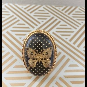 Betsey Johnson Butterfly Statement Ring