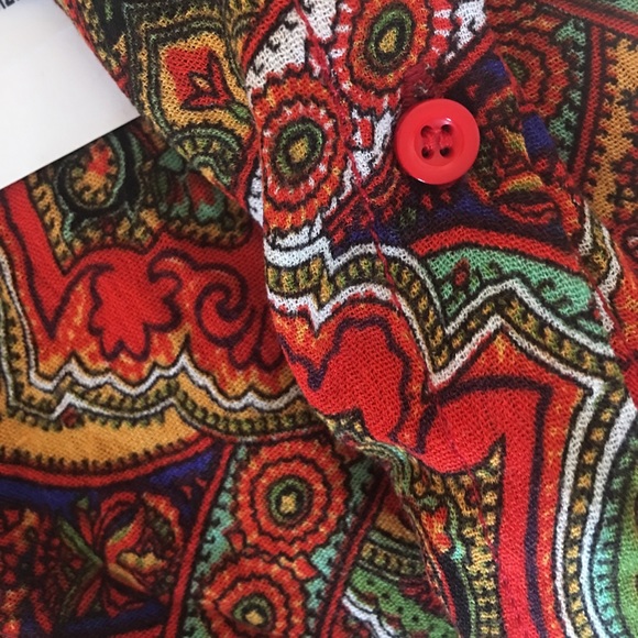 Glamorous Button Front Dress -- Multi -- Size 12 - Picture 6 of 6