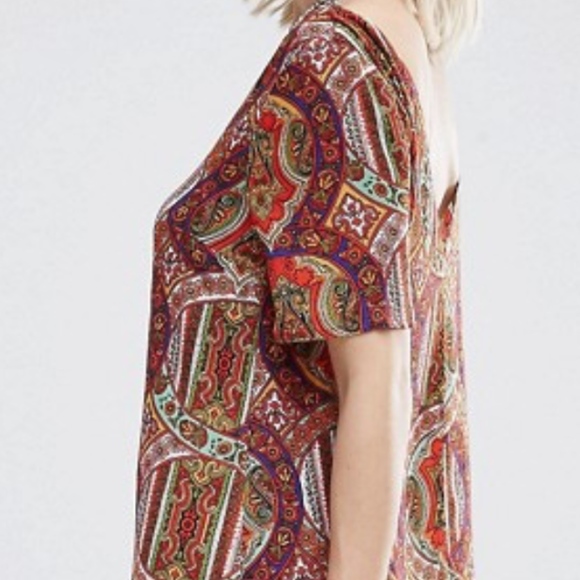 Glamorous Button Front Dress -- Multi -- Size 12 - Picture 3 of 6