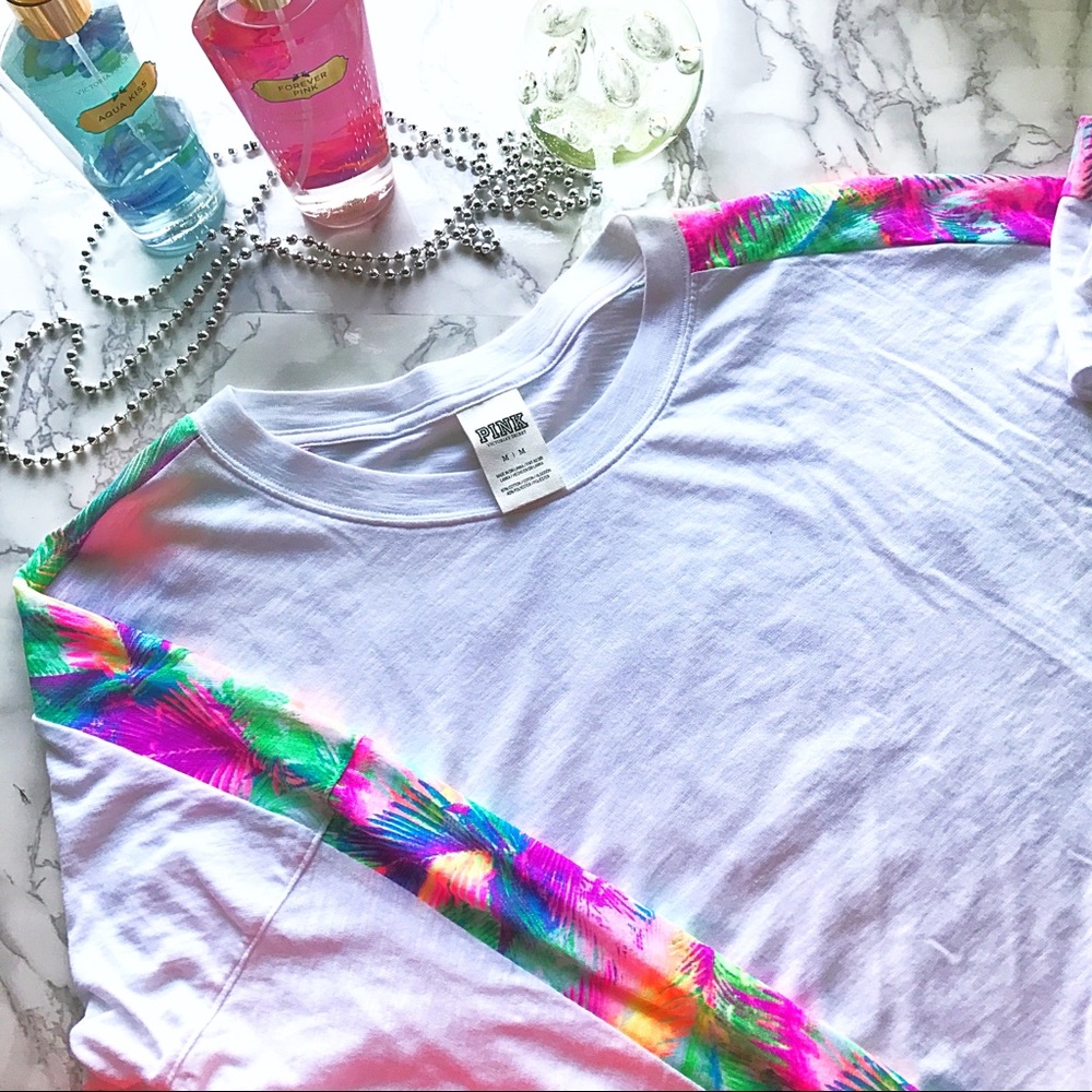 Victoria's Secret Pink tropical long sleeve shirt