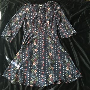 Fall Floral Boutique Dress