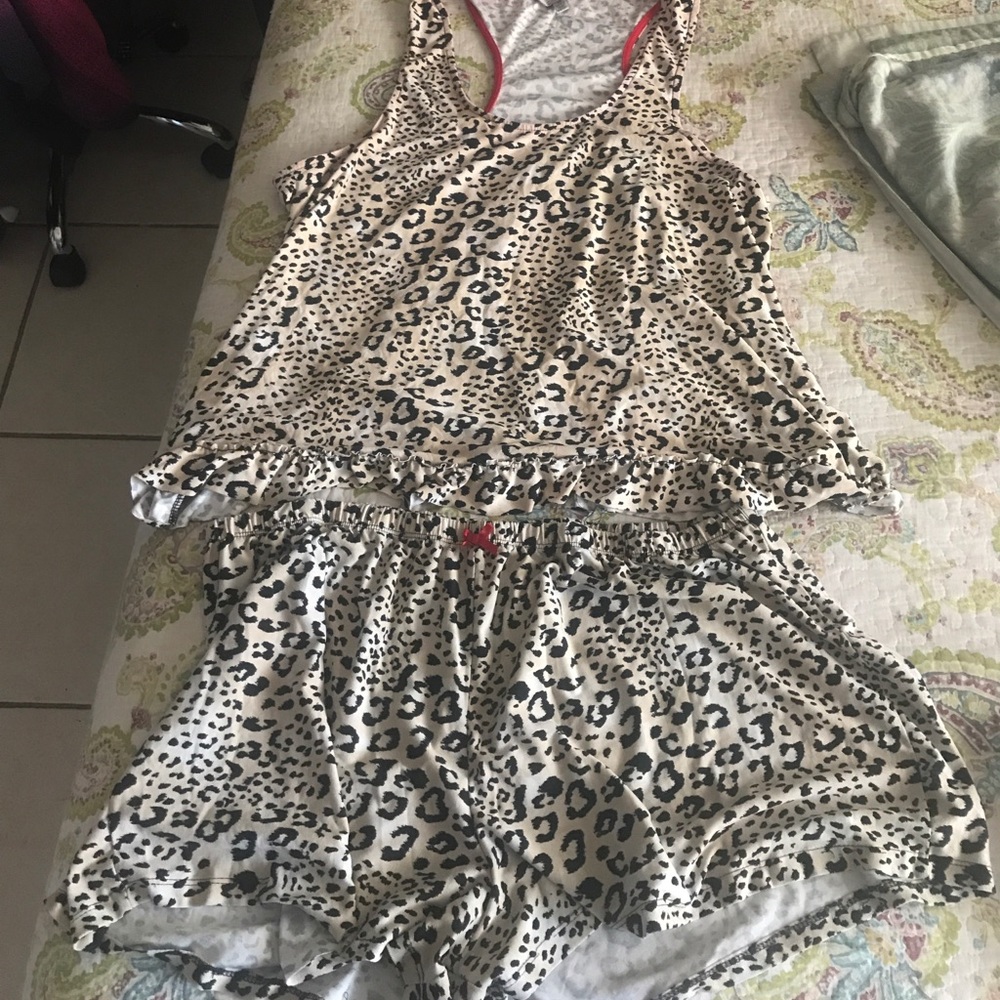 Cheetah Print Pajama Set