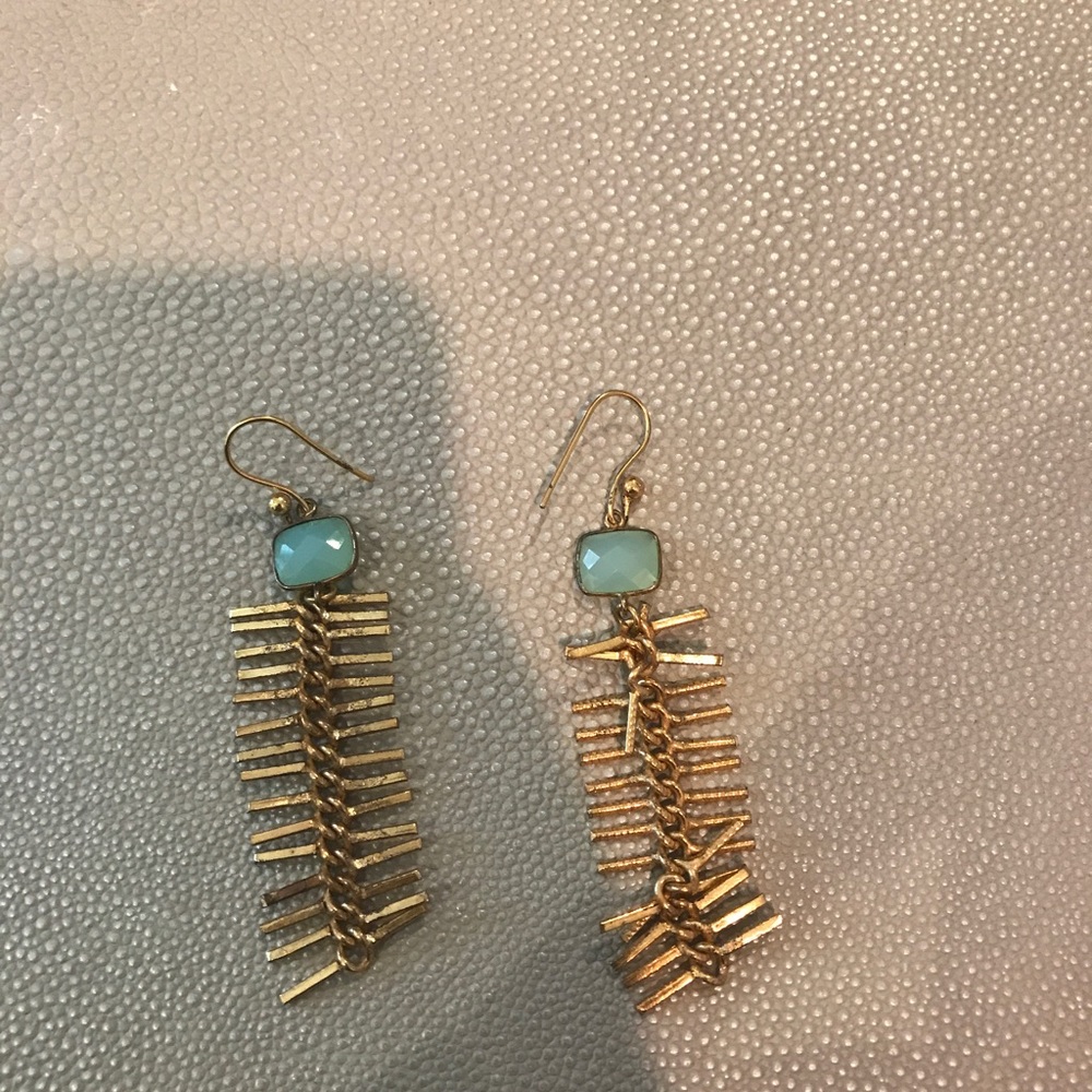 Long funky earrings