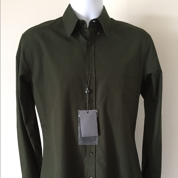 Alexander McQueen dark green shirts Small