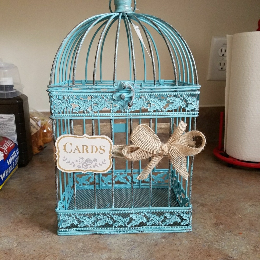 Wedding card birdcage