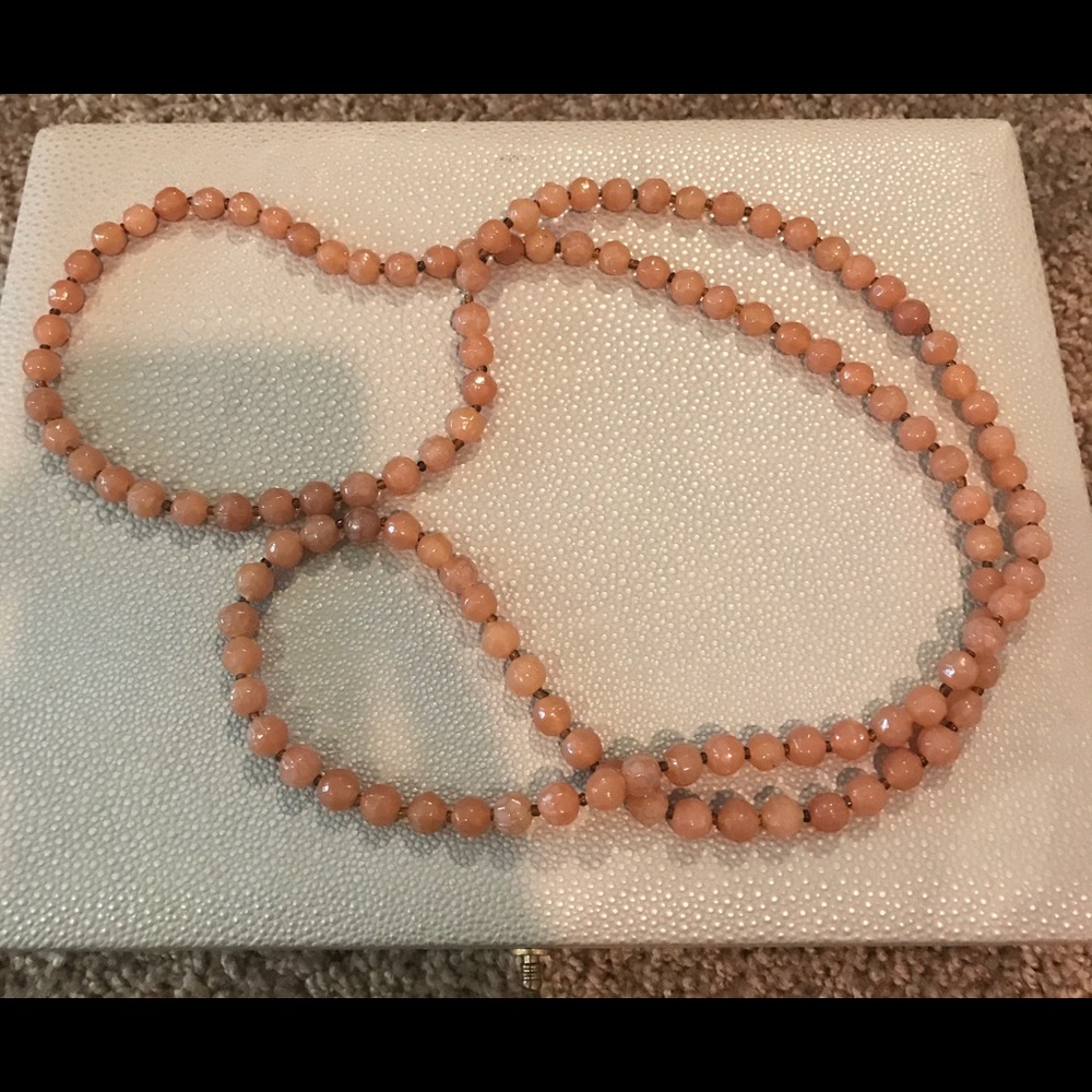 Beaded orange necklace