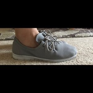 Gray sneakers