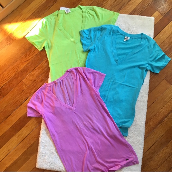 PINK Victoria's Secret Tops - SOLD! Victoria's Secret 3-Pack T-Shirt Bundle
