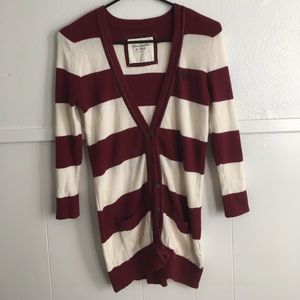 Final call * Striped 2/4 sleeve cardigan