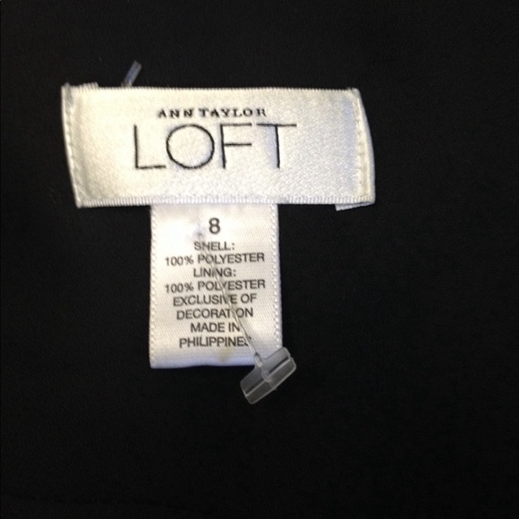 Ann Taylor Loft black maxi pleated dress - Picture 7 of 8