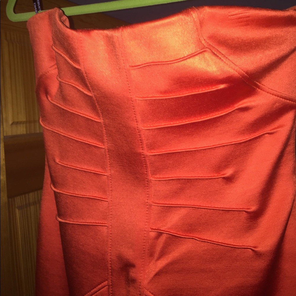 Versace strapless pencil dress