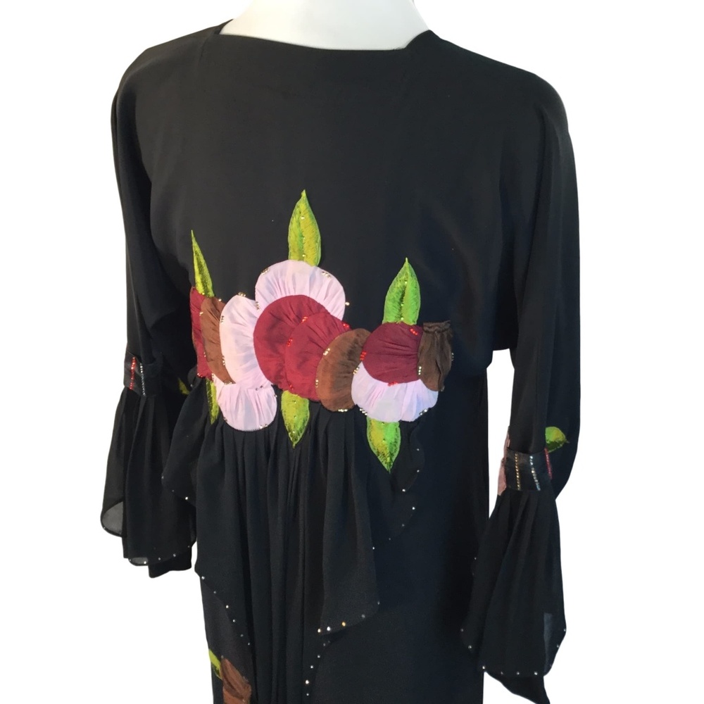 SOLD Boutique Artisan Fem Cloque Duster Opera Coat L