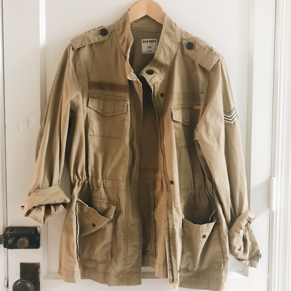 Khaki Army Jacket. Never worn