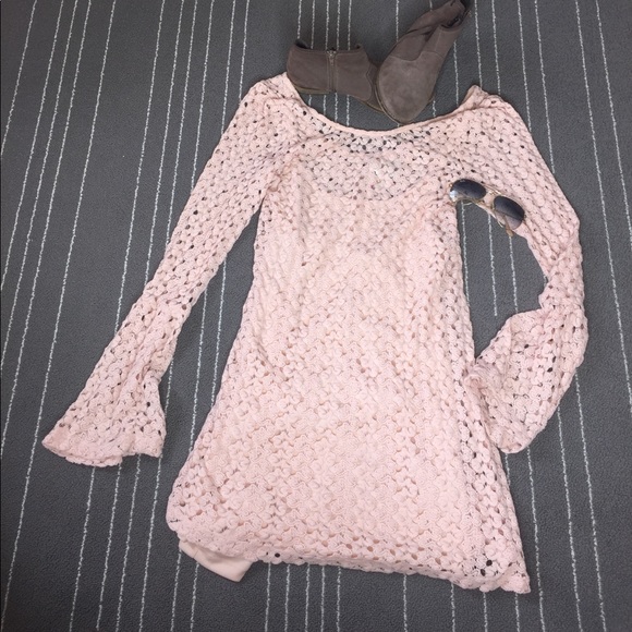 Mimi Chica Dresses & Skirts - Knitted dress baby pink