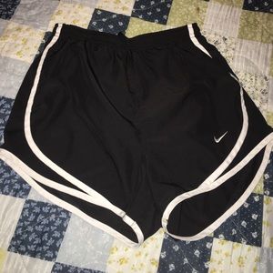 Nike running shorts.