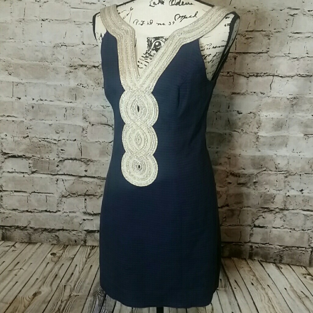 Navy Blue Valli shift