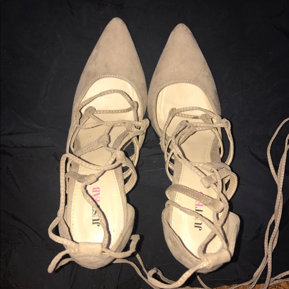 Lace up heels