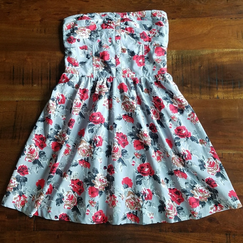 Lolita Floral Strapless Dress