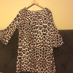 Leopard knit Tunic