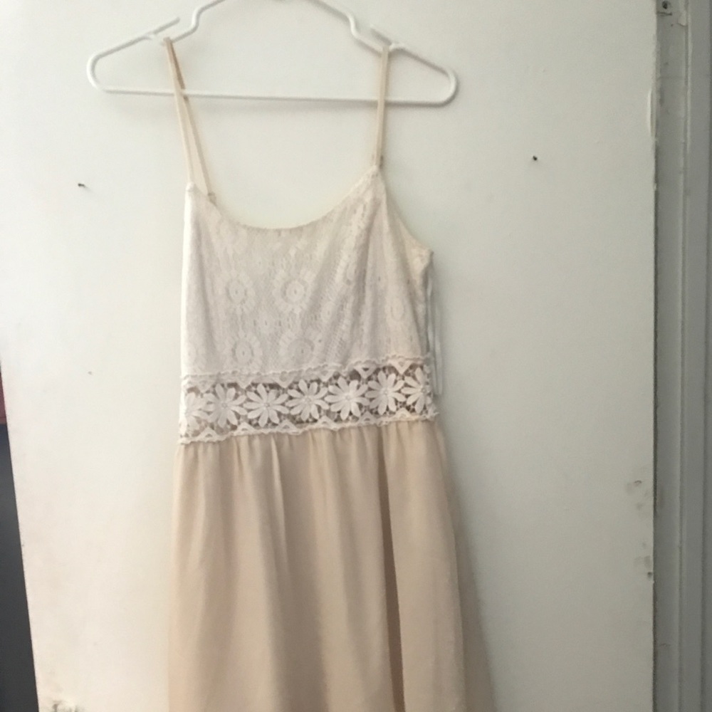 High low tan dress never worn
