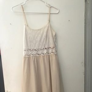 High low tan dress never worn
