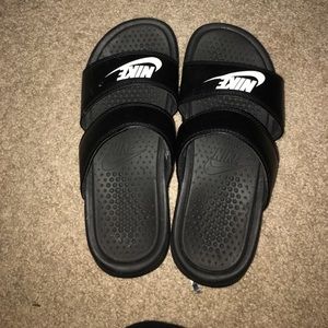 Worn twice Nike slides