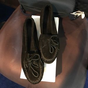 Minnetonka Black soft sole shoes