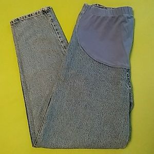 Maternity jeans with front panel