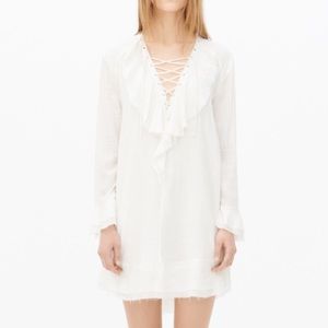 IRO Florine long sleeve ruffle dress